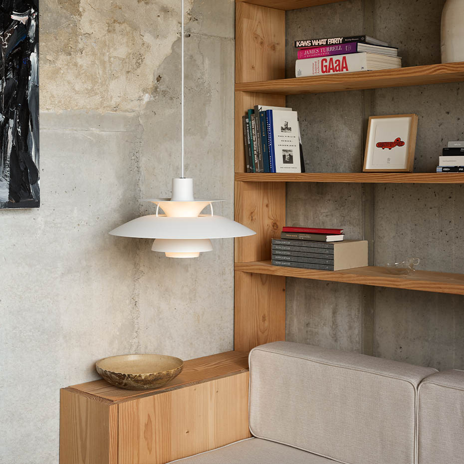 PH 5 Pendel Monochrome Pale Blush