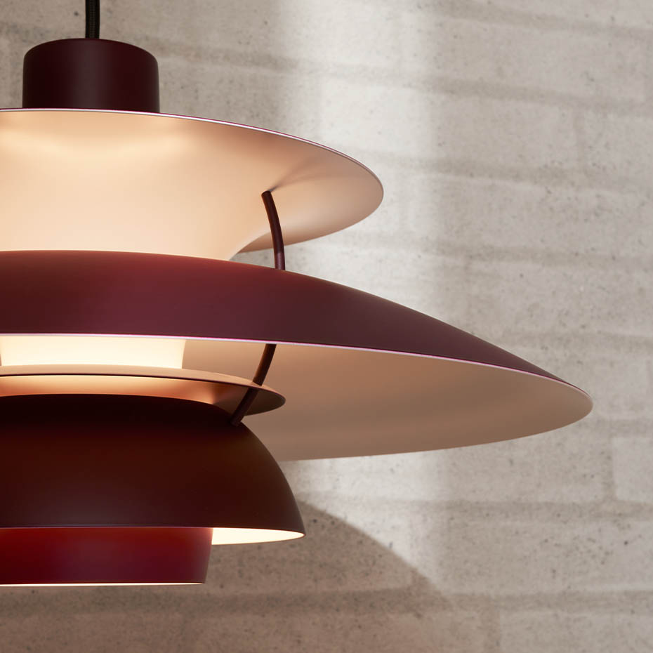 PH 5 Pendel Monochrome Burgundy