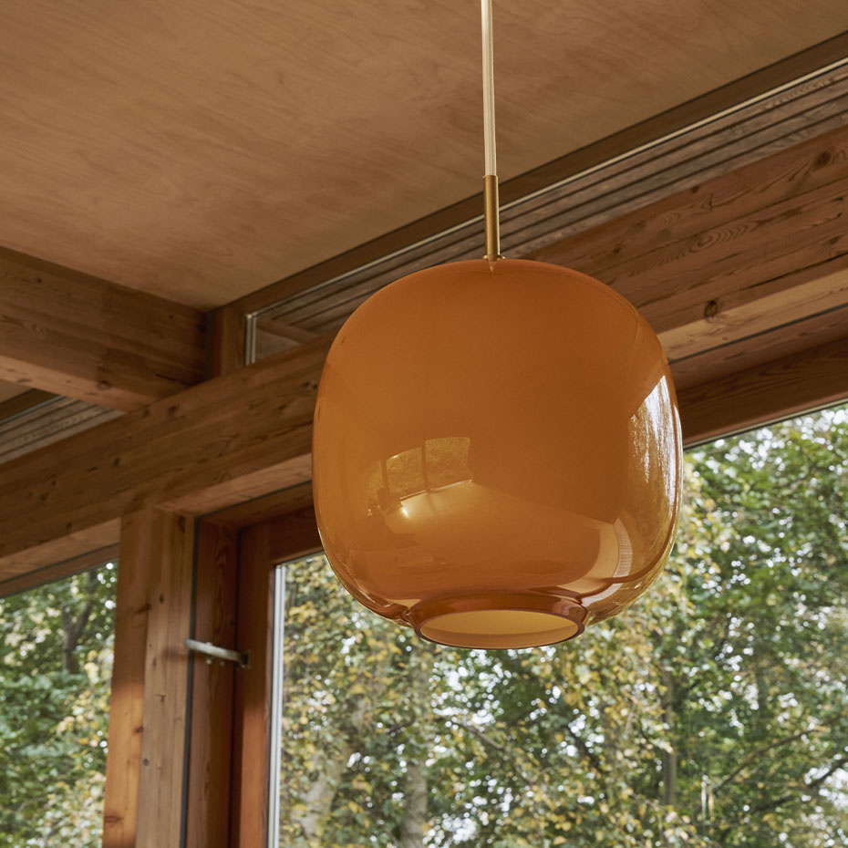 VL45 Ø250 Radiohuspendel Amber/Brass