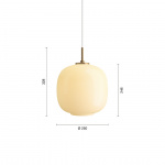 Louis Poulsen VL45 Ø250 Radiohuspendel Pale Yellow/Brass Louis Poulsen VL45 Ø250 Radiohuspendel Pale Yellow/Brass