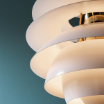 PH Snowball Pendel Soft White/Brass Metallised PH Snowball Pendel Soft White/Brass Metallised