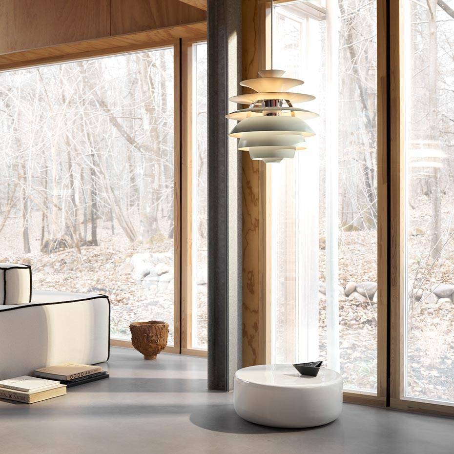 PH Snowball Pendel Soft White/High Lustre Chrome Plated