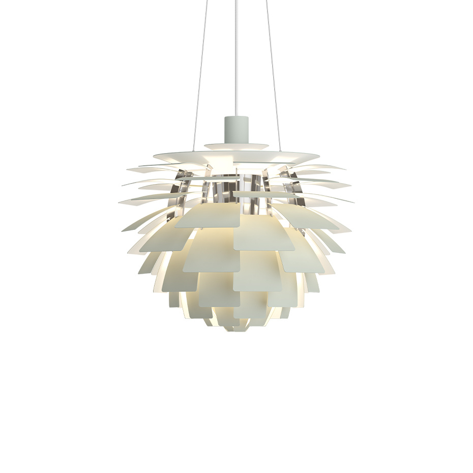 PH Artichoke Ø480 Pendel Dusty Green/High Lustre Chrome Plated