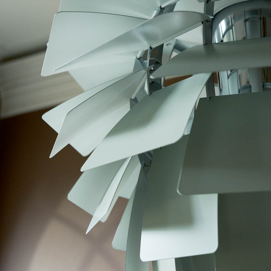 PH Artichoke Ø480 Pendel Dusty Green/High Lustre Chrome Plated