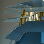 Louis Poulsen PH Artichoke Ø600 Pendel Dusty Blue/Brass Metallised Louis Poulsen PH Artichoke Ø600 Pendel Dusty Blue/Brass Metallised