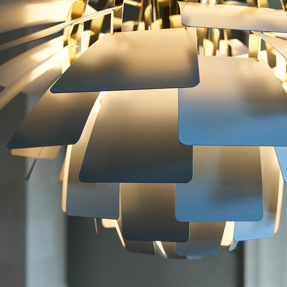 Louis Poulsen PH Artichoke Ø600 Pendel Dusty Blue/Brass Metallised