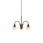 PH 1/1 Ljuskrona 3 Centenary Edition Aged Brass/Dusty Terracotta PH 1/1 Ljuskrona 3 Centenary Edition Aged Brass/Dusty Terracotta