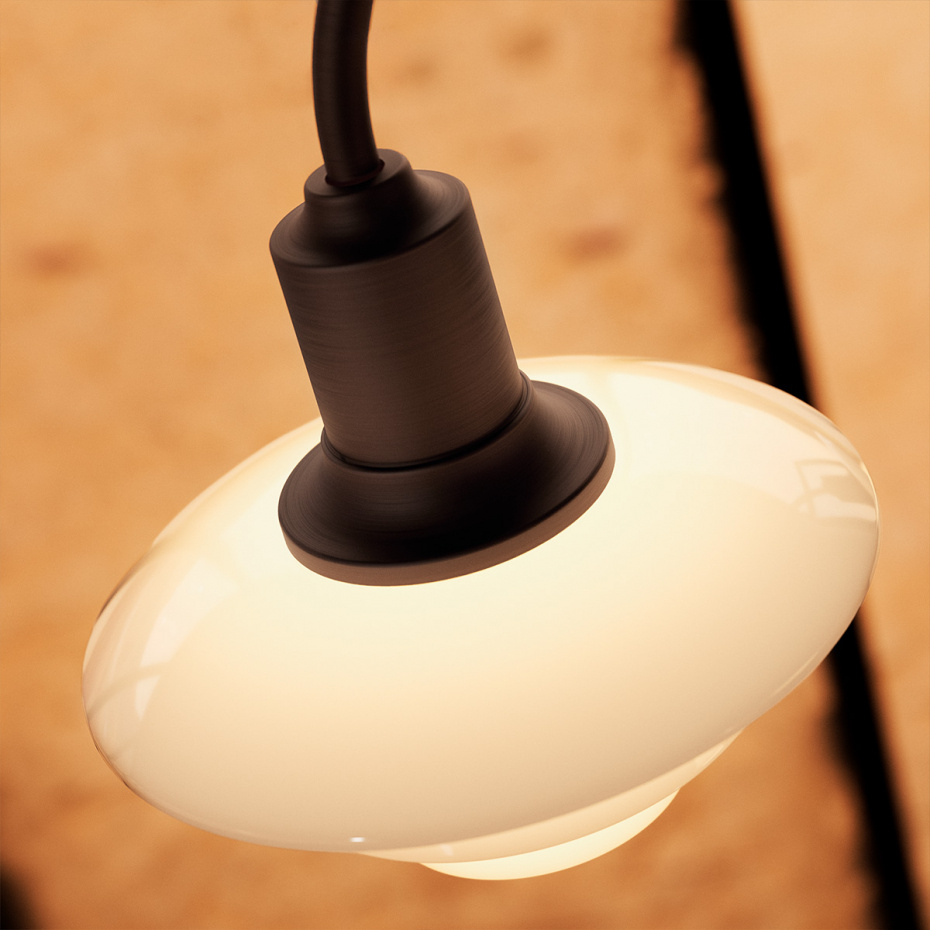 PH 1/1 Ljuskrona 3 Centenary Edition Aged Brass/Dusty Terracotta