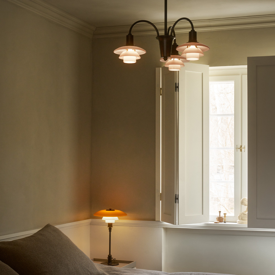 PH 1/1 Ljuskrona 3 Centenary Edition Aged Brass/Dusty Terracotta