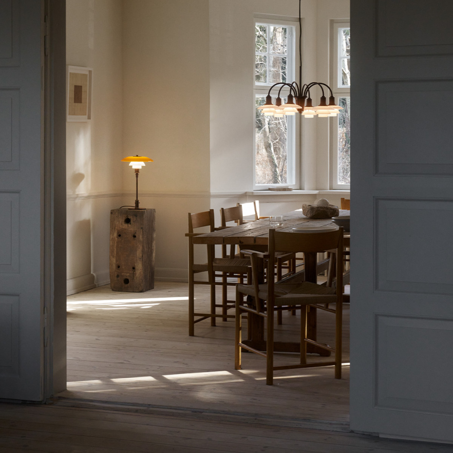 PH 1/1 Ljuskrona 6 Centenary Edition Aged Brass/Dusty Terracotta