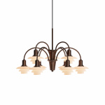 PH 1/1 Ljuskrona 9 Centenary Edition Aged Brass/Dusty Terracotta PH 1/1 Ljuskrona 9 Centenary Edition Aged Brass/Dusty Terracotta