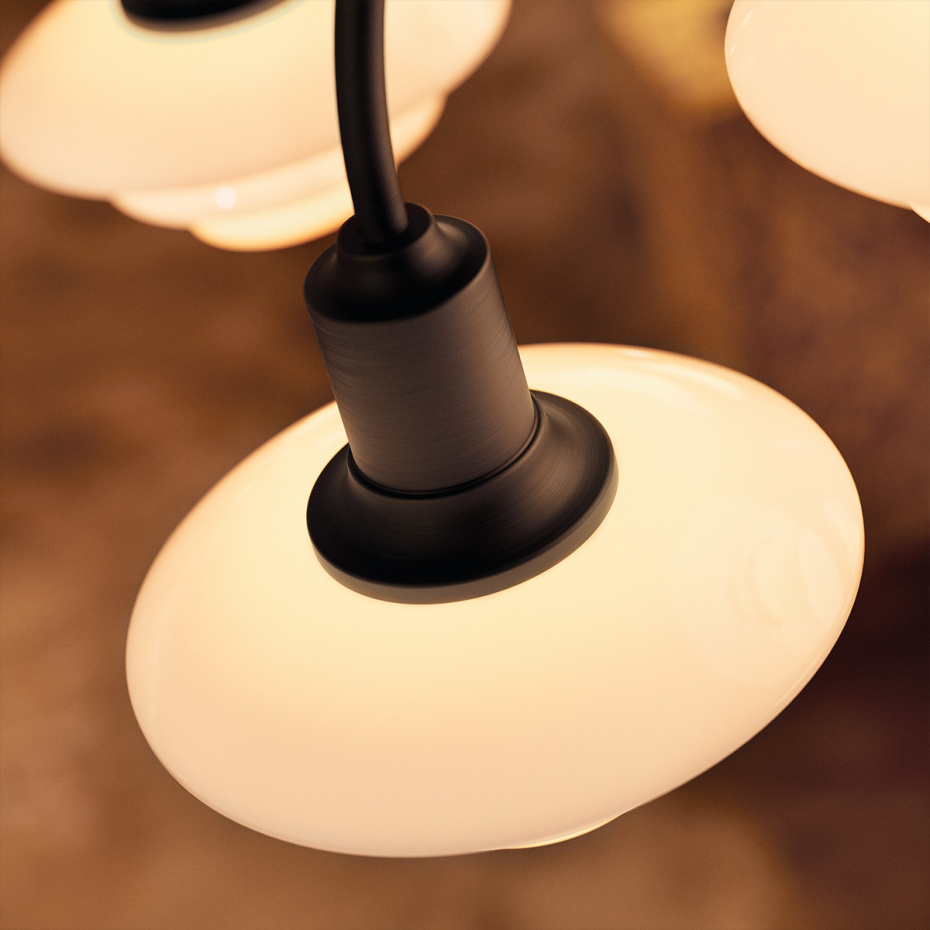 PH 1/1 Ljuskrona 9 Centenary Edition Aged Brass/Dusty Terracotta