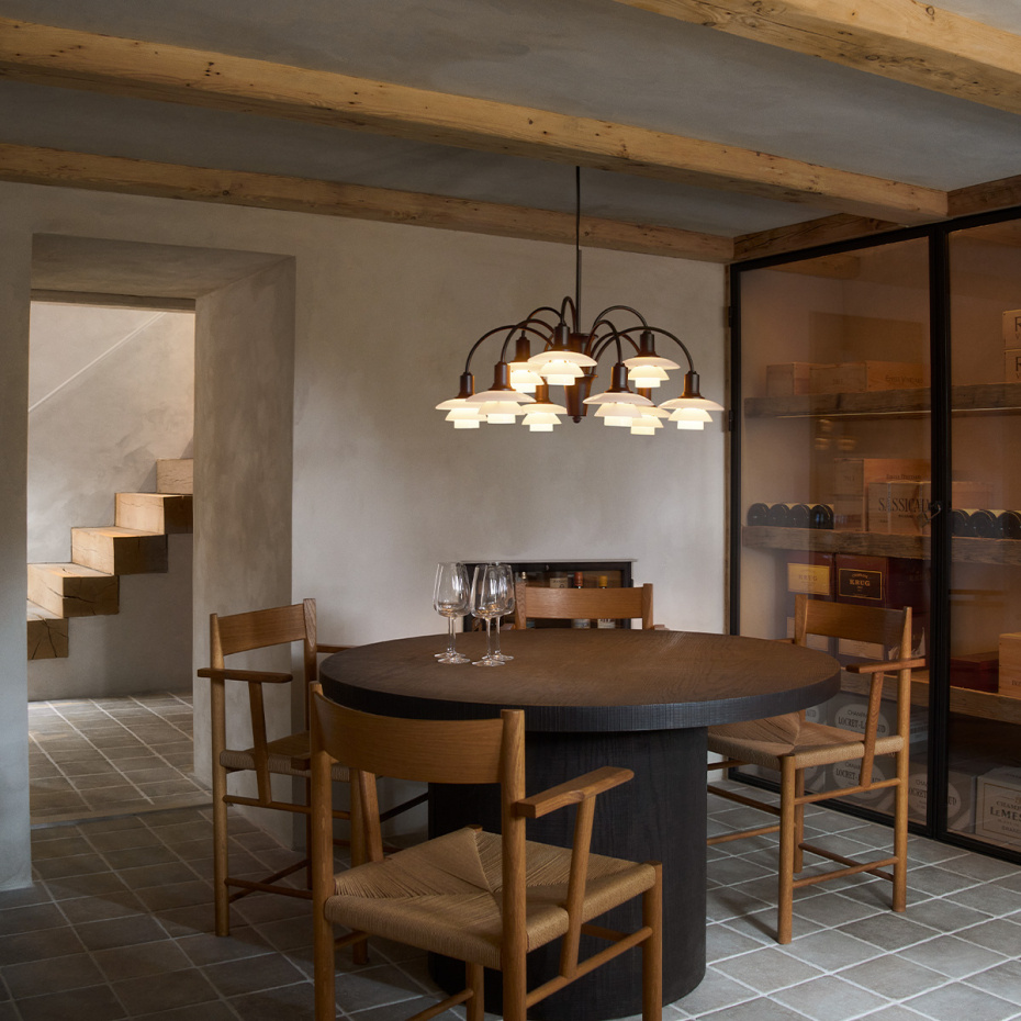 PH 1/1 Ljuskrona 9 Centenary Edition Aged Brass/Dusty Terracotta