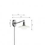 PH 2/1 Vägglampa Chrome PH 2/1 Vägglampa Chrome