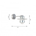 Albertslund Vägglampa Short Galvanised Albertslund Vägglampa Short Galvanised