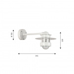 Albertslund Vägglampa Long White Albertslund Vägglampa Long White