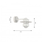 Albertslund Vägglampa Short White Albertslund Vägglampa Short White