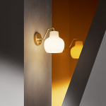 VL Ring Crown 1 Vägglampa Brass/Opal Glass VL Ring Crown 1 Vägglampa Brass/Opal Glass