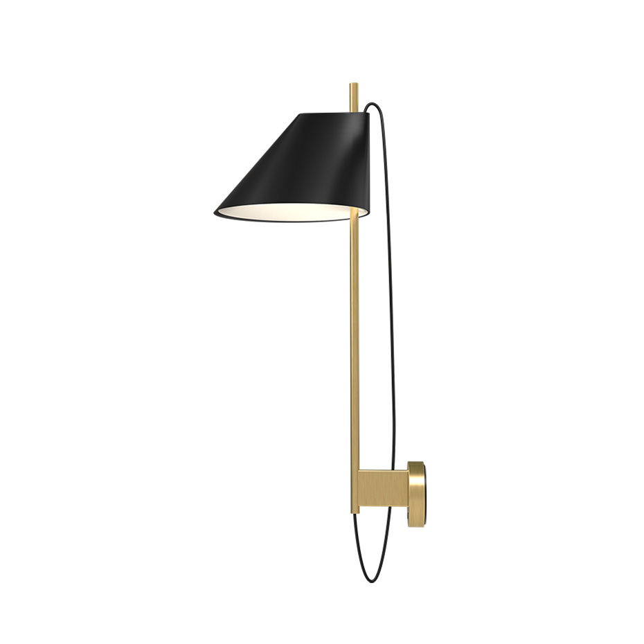 Yuh Vägglampa Brass/Black