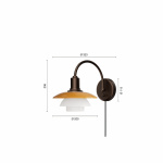 PH 2/2 Vägglampa Centenary Edition Amber/Opal White Med Strömbrytare/Med Sladd PH 2/2 Vägglampa Centenary Edition Amber/Opal White Med Strömbrytare/Med Sladd