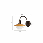 PH 2/2 Vägglampa Centenary Edition Amber/Opal White Utan Strömbrytare/Utan Sladd PH 2/2 Vägglampa Centenary Edition Amber/Opal White Utan Strömbrytare/Utan Sladd