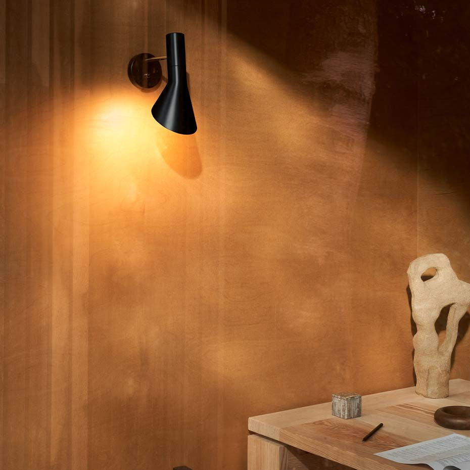 AJ Vägglampa Brass/Warm Grey Utan Sladd