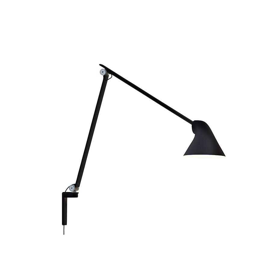 NJP Vägglampa Long Arm Black