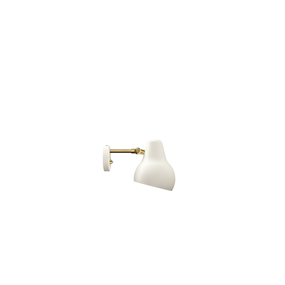 VL38 Vägglampa Brass/White