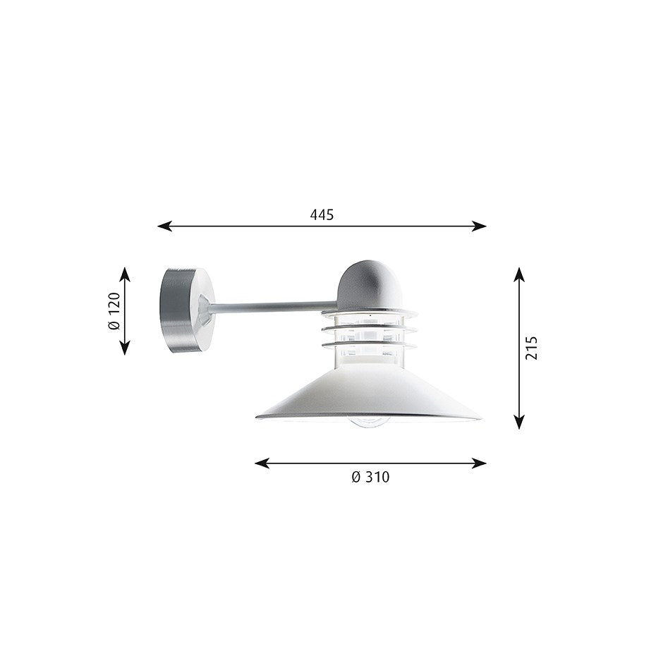 Nyhavn Vägglampa White