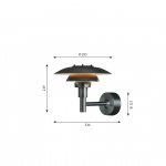 PH 3-2½ Vägglampa Black V2 PH 3-2½ Vägglampa Black V2