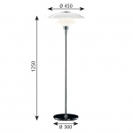 PH 4½-3½ Golvlampa Chrome PH 4½-3½ Golvlampa Chrome