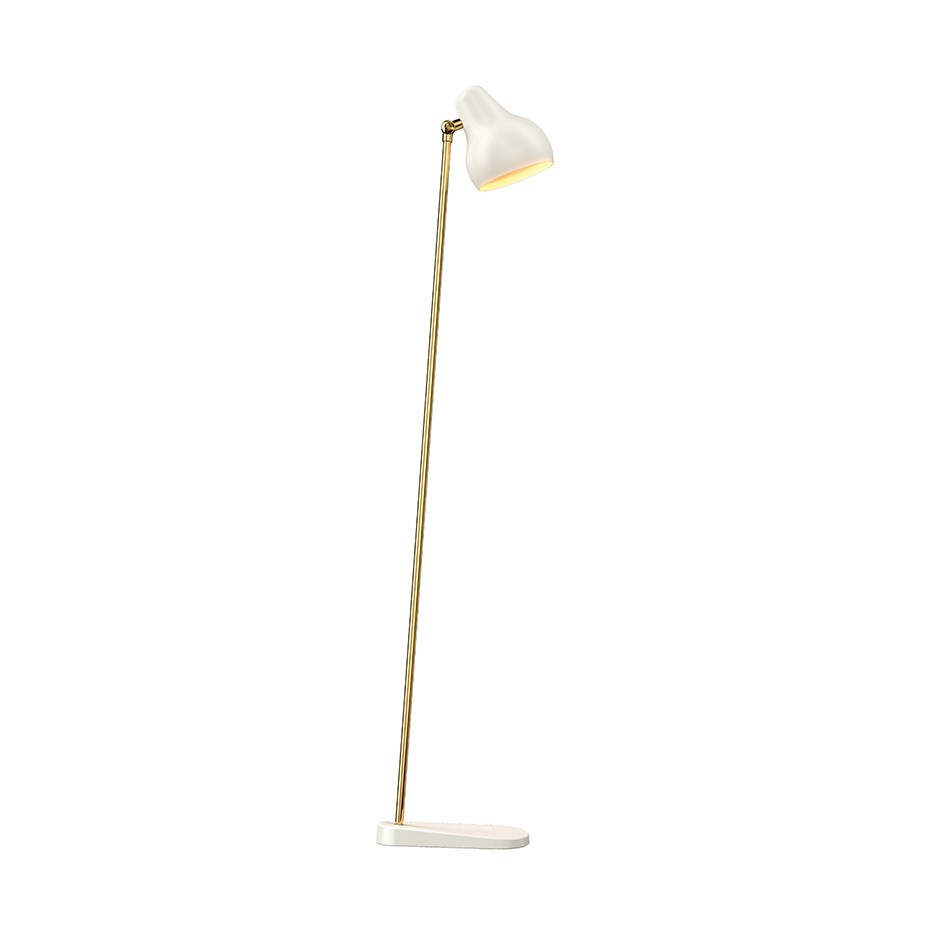 VL38 Golvlampa Brass/White