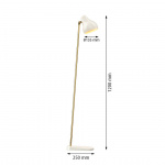 VL38 Golvlampa Brass/White VL38 Golvlampa Brass/White