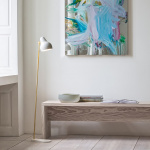 VL38 Golvlampa Brass/White VL38 Golvlampa Brass/White