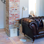 VL38 Golvlampa Brass/White VL38 Golvlampa Brass/White