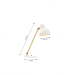 VL38 Bordslampa Brass/White VL38 Bordslampa Brass/White