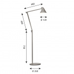 NJP Golvlampa Light Grey NJP Golvlampa Light Grey