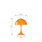 Panthella Ø250 Bordslampa Orange Panthella Ø250 Bordslampa Orange