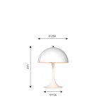 Panthella Ø250 Bordslampa White Panthella Ø250 Bordslampa White