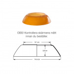 PH 3/2 Mellanskärm Bärnstensfärgat Glas PH 3/2 Mellanskärm Bärnstensfärgat Glas