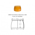 PH 3/2 Underskärm Bärnstensfärgat Glas PH 3/2 Underskärm Bärnstensfärgat Glas