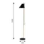 Yuh Golvlampa Brass/Black Yuh Golvlampa Brass/Black