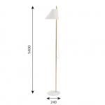 Yuh Golvlampa Brass/White Yuh Golvlampa Brass/White