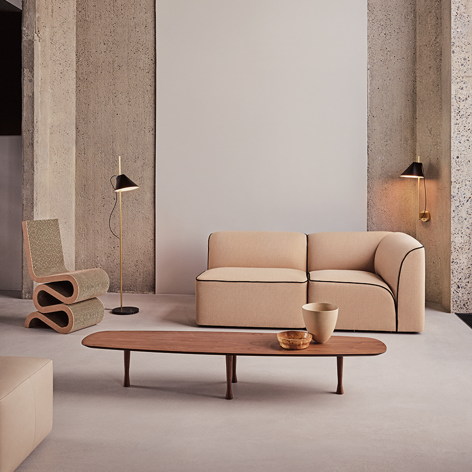 Yuh Golvlampa Brass/White