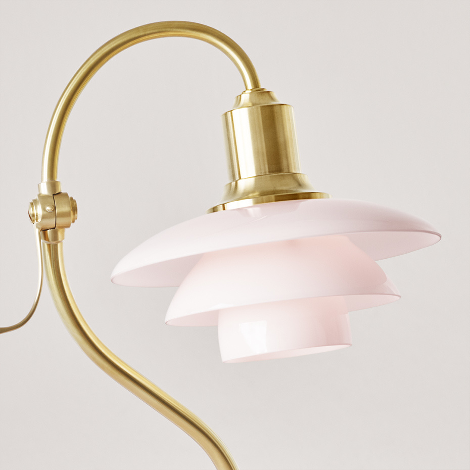 PH 2/2 Underskärm Pale Rose Glas