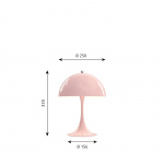 Panthella Ø250 Bordslampa Pale Rose Panthella Ø250 Bordslampa Pale Rose