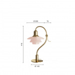 PH 2/2 The Question Mark Bordslampa Pale Rose/Brass PH 2/2 The Question Mark Bordslampa Pale Rose/Brass