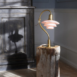 PH 2/2 The Question Mark Bordslampa Pale Rose/Brass