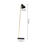 VL38 Golvlampa Brass/Black VL38 Golvlampa Brass/Black