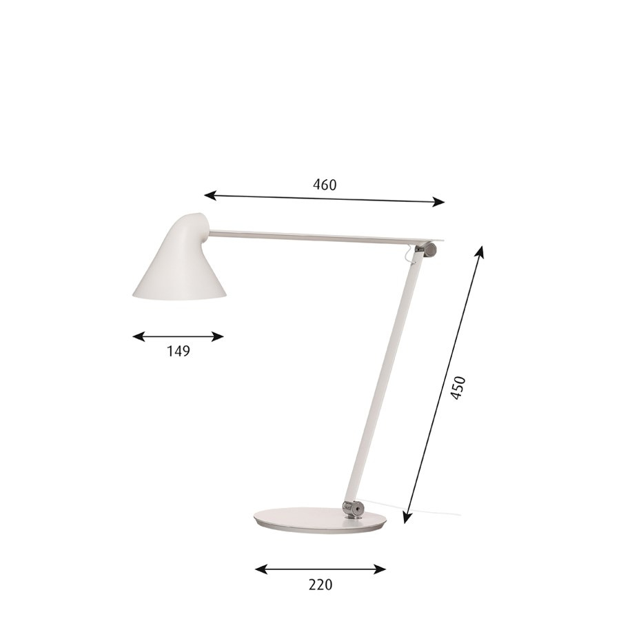 NJP Bordslampa White